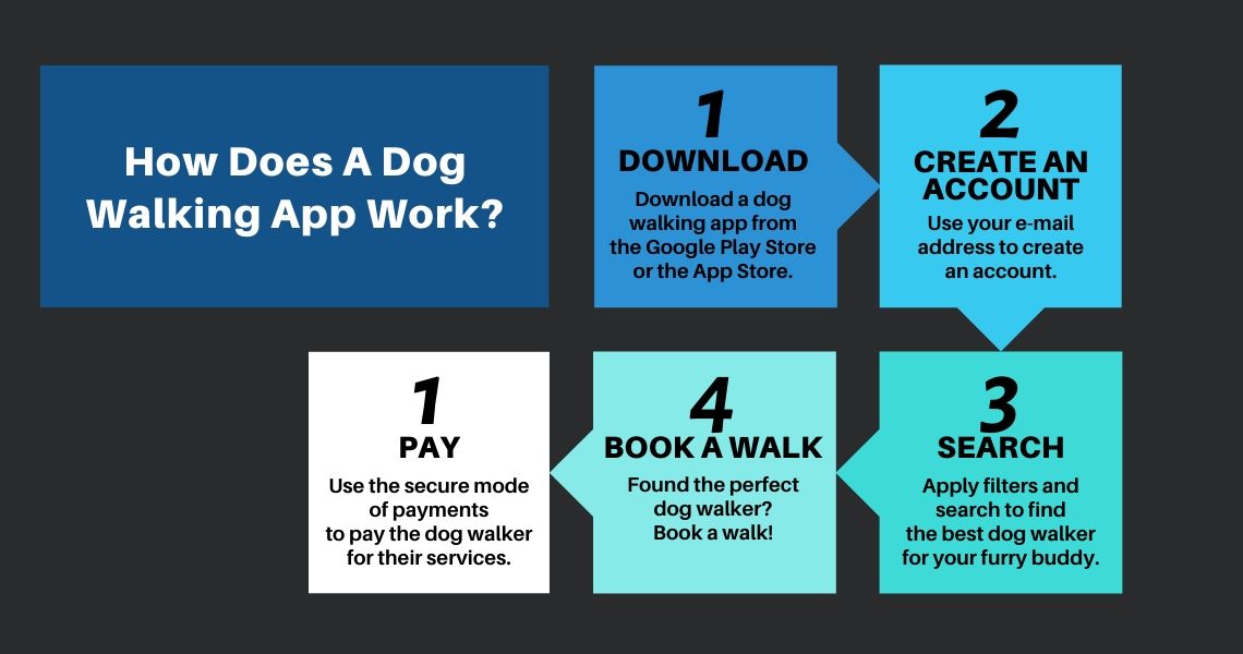 How does a dog walking app work 